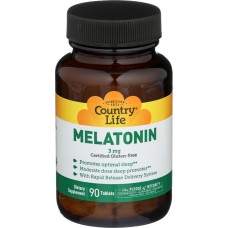 COUNTRY LIFE: Melatonin 3mg, 90 tb