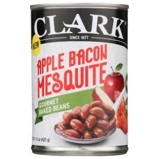 CLARK FOODS: Apple Bacon Mesquite Gourmet Baked Beans, 15 oz