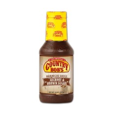 COUNTRY BOBS: Hickory Brown Sugar Barbecue Sauce, 18 oz