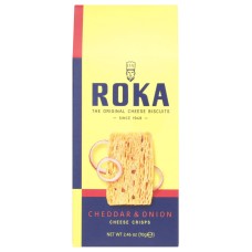 ROKA: Cheese Crispies Cheddar Cheese With Onion, 2.46 oz
