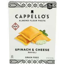 CAPPELLOS: Spinach Cheese Ravioli, 9.9 oz