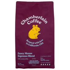 CHAMBERLAIN COFFEE: Fancy Mouse Espresso Coffee Bag Whole Bean, 12 oz