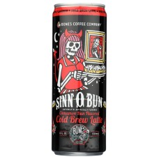 BONES COFFEE COMPANY: Sinn O Bun Cold Brew Latte Coffee, 11 fo