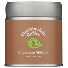 CHAMBERLAIN COFFEE: Chocolate Matcha Green Tea Powder, 1.06 oz
