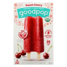 GOODPOPS: Sweet Cherry Twin Pops, 9 fo
