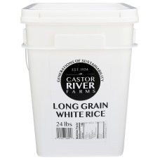 CASTOR RIVER FARMS: Long Grain White Rice, 24 lb