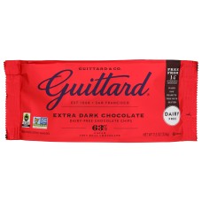 GUITTARD: Extra Dark Chocolate Baking Chips, 11.5 oz