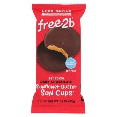 FREE2B FOODS: Dark Chocolate Sunflower Butter Cups, 1.4 oz