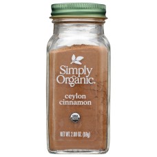 SIMPLY ORGANIC: Ceylon Cinnamon Ground, 2.08 oz