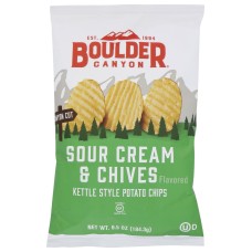 BOULDER CANYON: Sour Cream and Chives Potato Chips, 6.5 oz