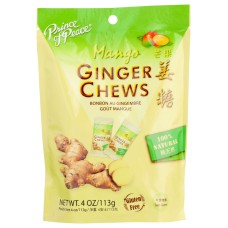 PRINCE OF PEACE: Ginger Candy Chews With Mango, 4 oz