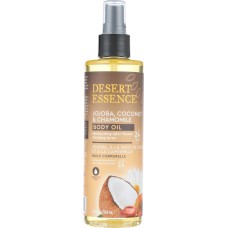 DESERT ESSENCE: Jojoba Coconut and Chamomile Body Oil Spray, 8.28 fo