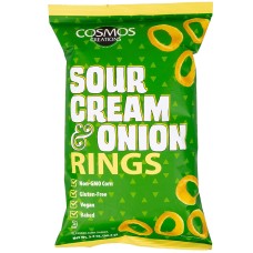 COSMOS CREATIONS: Sour Cream Onion Rings, 3.5 oz