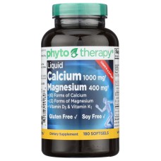 PHYTO THERAPY: Liquid Calcium With Magnesium, 180 sg