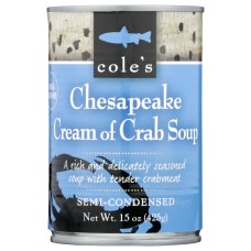 COLES: Chesapeake Cream Of Crab Soup, 15 oz