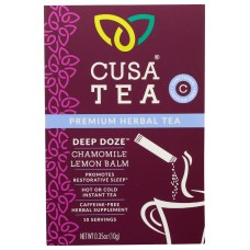 CUSA TEA: Deep Doze Herbal Tea, 10 ea