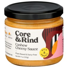 CORE AND RIND: Rich And Smoky Cashew Cheesy Sauce, 11 oz