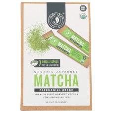 JADE LEAF: Organic Ceremonial Matcha Stick Packs, 0.25 oz