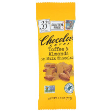 CHOCOLOVE: Mini Toffee and Almonds in Milk Chocolate Bar, 1.3 oz CHOCOLOVE: Mini Toffee and Almonds in Milk Chocolate Bar, 1.3 oz