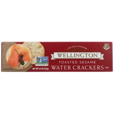 WELLINGTON: Toasted Sesame Water Crackers, 4.4 oz