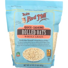 BOBS RED MILL: Quick Cooking Rolled Oats, 32 oz