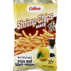 CALBEE: Shrimp Chips Yuzu Black Pepper, 3.3 oz