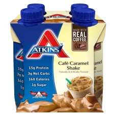 ATKINS NUTRITIONAL: Cafe Caramel Shake 4 Ct, 44 fo