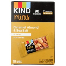 KIND: Caramel Almond and Sea Salt Minis Bars 10Pk, 7 oz