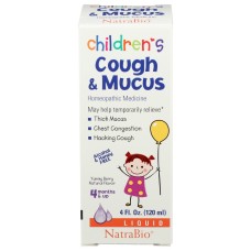 NATRA BIO: Childrens Cough And Mucus Medicine, 4 fo