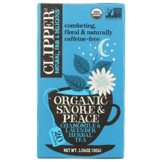CLIPPER: Organic Snore and Peace Herbal Tea, 1.06 oz