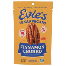 EVIES SNACKS: Roasted Cinnamon Churro Pecans, 3 oz