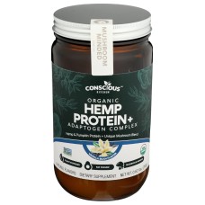 CONSCIOUS KITCHEN: Hemp Protein Vanilla Bean Organic, 280 gm
