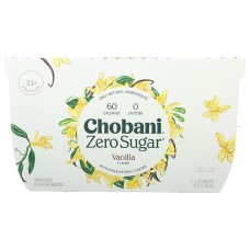 CHOBANI: Zero Sugar Vanilla, 21.2 oz