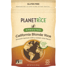 PLANET RICE: Sprouted California Blonde Rice, 16 oz