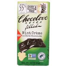 CHOCOLOVE: Mint Creme In Dark Chocolate, 3.2 oz