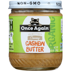 ONCE AGAIN: Organic Cashew Butter, 12 oz ONCE AGAIN: Organic Cashew Butter, 12 oz