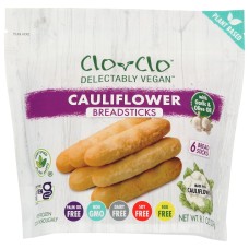 CLO-CLO VEGAN FOODS: Cauliflower Breadsticks With Garlic And Olive Oil, 8.1 oz
