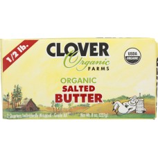 CLOVER SONOMA: Organic Salted Butter, 0.5 lb