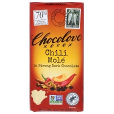CHOCOLOVE: Chili Mole Dark Chocolate Bar, 3.2 oz
