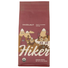 HIKER COFFEE: Hazelnut Ground Coffee, 12 oz