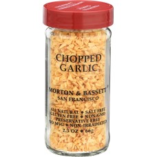 MORTON & BASSETT: Garlic Chopped, 2.3 oz
