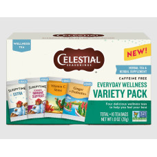 CELESTIAL SEASONINGS: Everyday Wellness Tea Variety Pack, 16 bg