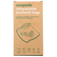 COMPOSTIC: Compostable Sandwich Bags, 20 ea