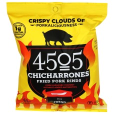 4505 MEATS: Chicharrones Fried Pork Rinds En Fuego, 1.1 oz