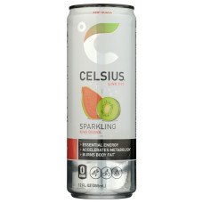 CELSIUS: Sparkling Kiwi Guava Beverage, 12 fo CELSIUS: Sparkling Kiwi Guava Beverage, 12 fo