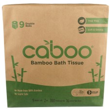 CABOO: Tree Free Bath Tissue 9Pack 300 Sheet, 1 ea