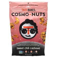 TAOS BAKES: Cosmo Nuts Sweet Chile Cashews, 4 oz