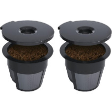 CAFE BREW: Single Serve Brewer Reusable Coffee Filters, 2 pk