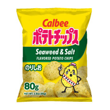 CALBEE: Seaweed and Sea Salt Potato Chips, 2.8 oz