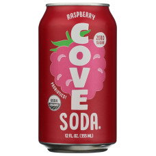 COVE: Probiotic Raspberry Soda, 12 fo